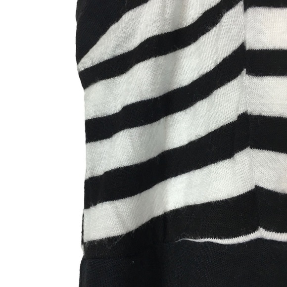 MONTEAU Maxi Dress Striped Fitted Minimalist Long Sleeveless Strappy Size Small - Picture 9 of 12